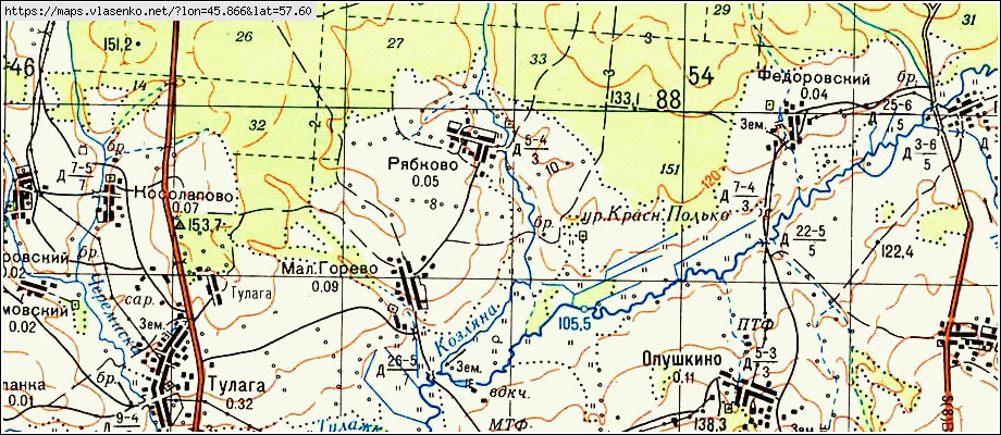 Карта нижегородской области уренского района нижегородской области