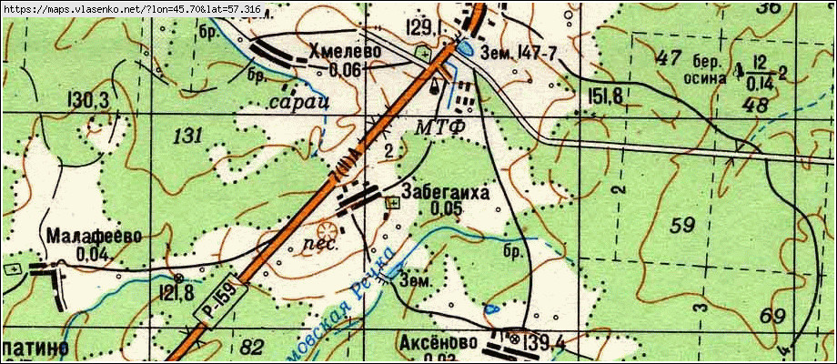 Карта уренского района нижегородской области с поселками и деревнями