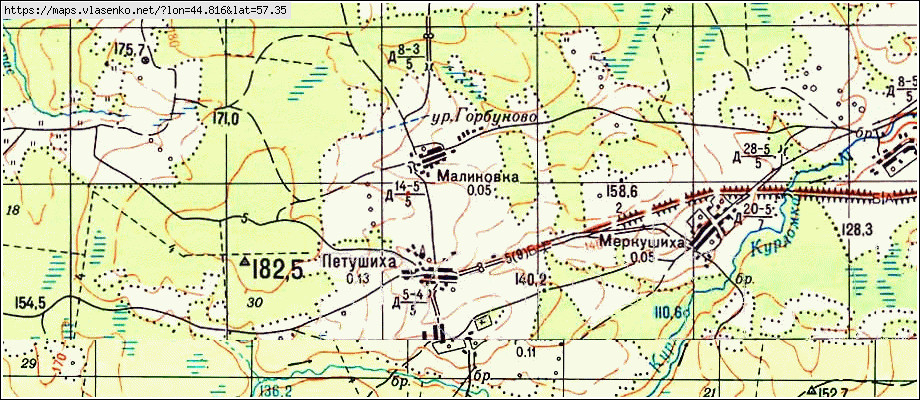 Карта поселка варнавино