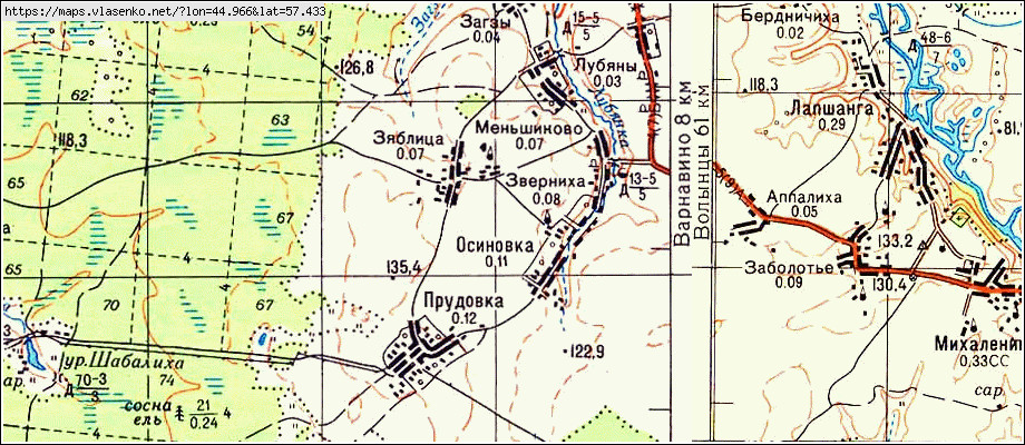 Карта варнавинского района