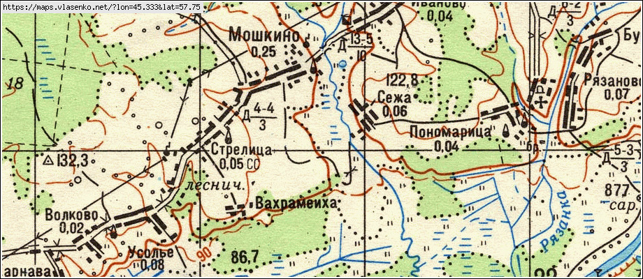 Карта ветлужского района нижегородской области