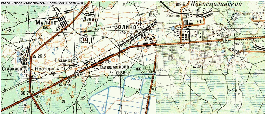 Мулино нижегородская область на карте