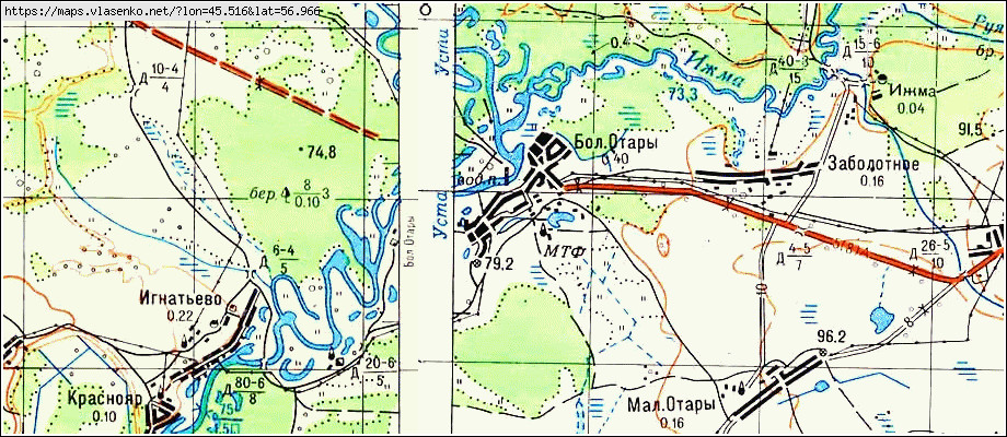 Карта воскресенского района нижегородской области