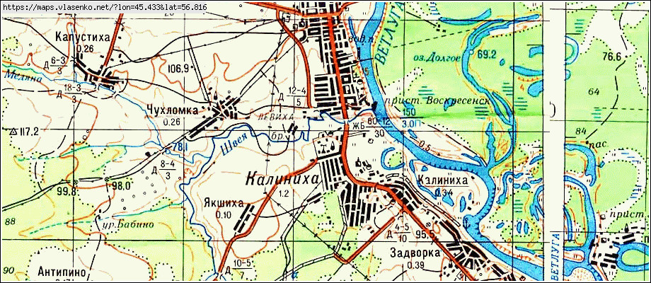 Кадастровая карта воскресенского района нижегородской области