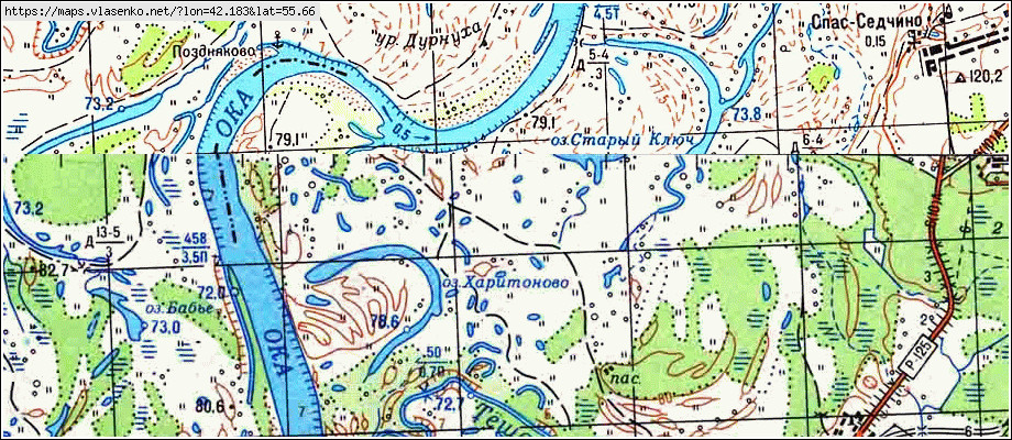 Карта выксунского района