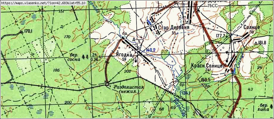 Карта тонкинского района 1929 года