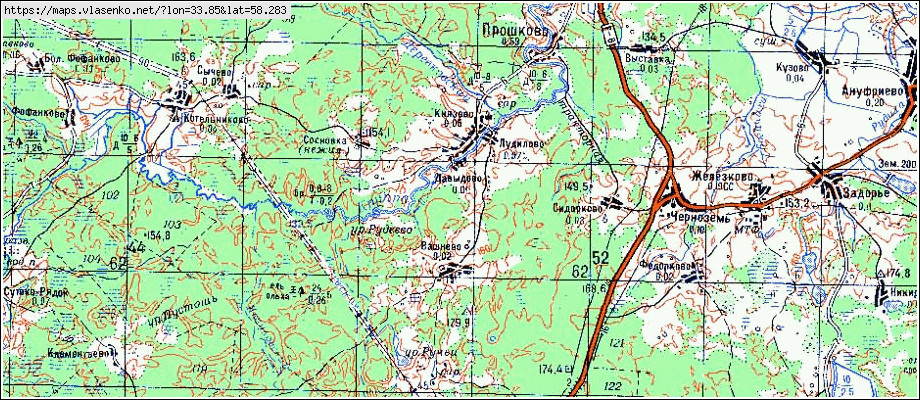 Карта боровичского района новгородской области с деревнями и дорогами