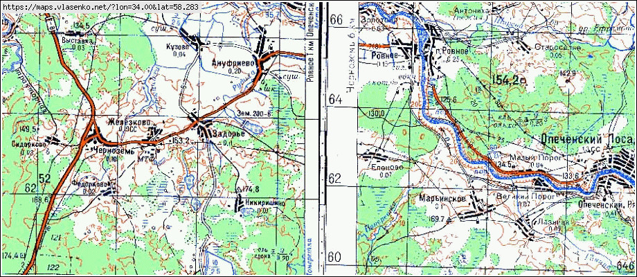 Карта ЕЛЕКОВО, Новгородская область, Боровичский район