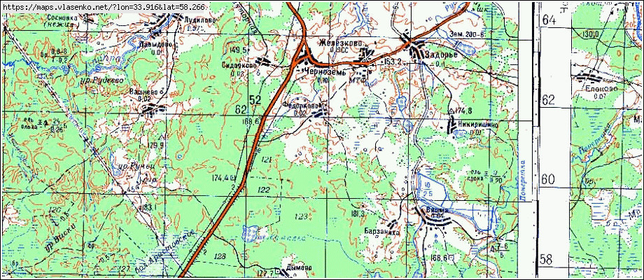 Карта ФЕДОРКОВО, Новгородская область, Боровичский район