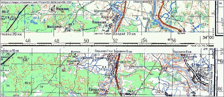Карта КРУППА, Новгородская область, Боровичский район