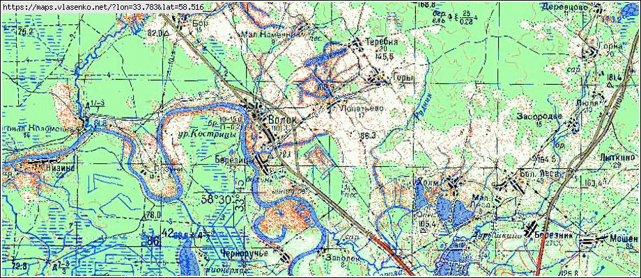 Карта ЛОПАТЬЕВО, Новгородская область, Боровичский район