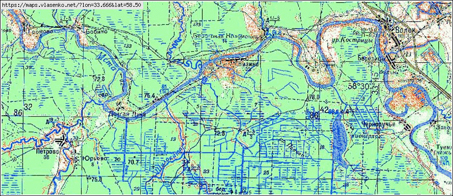 Карта боровичского района новгородской области с деревнями и дорогами подробная