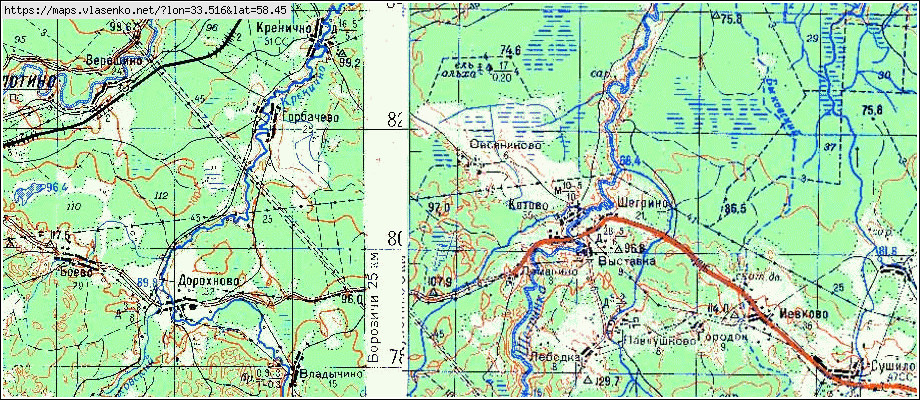 Карта ОВСЯНИКОВО, Новгородская область, Боровичский район
