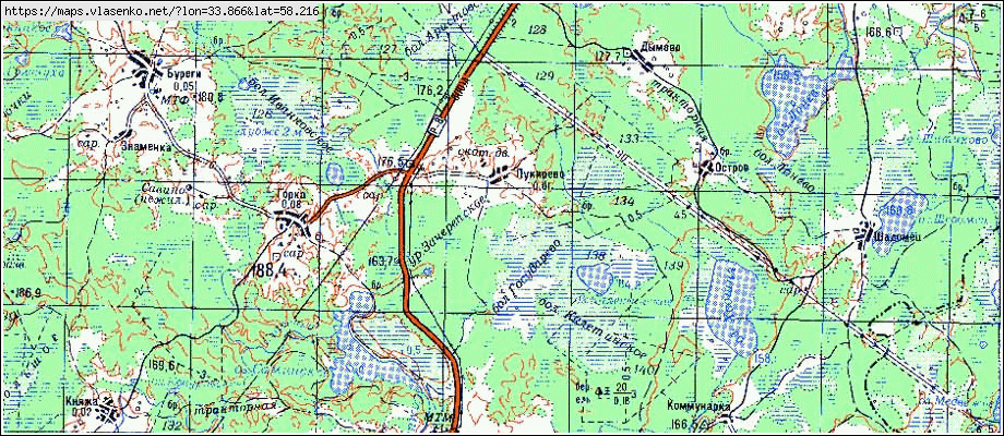 Карта ПУКИРЕВО, Новгородская область, Боровичский район