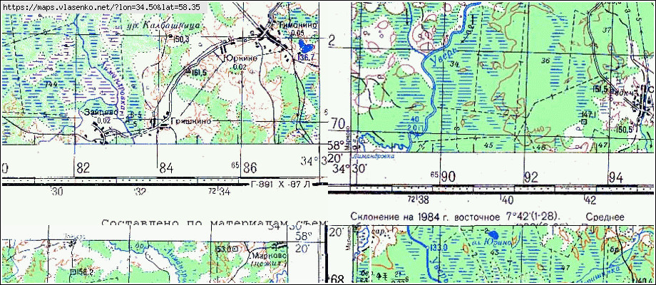 Карта СОЛОНО, Новгородская область, Боровичский район