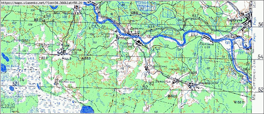 Карта СТРЕЛКА, Новгородская область, Боровичский район