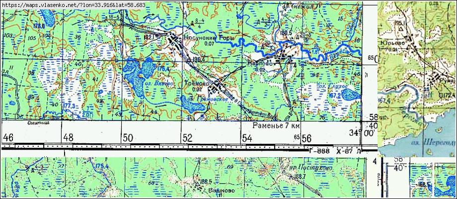 Карта ТРЕМОВО, Новгородская область, Боровичский район