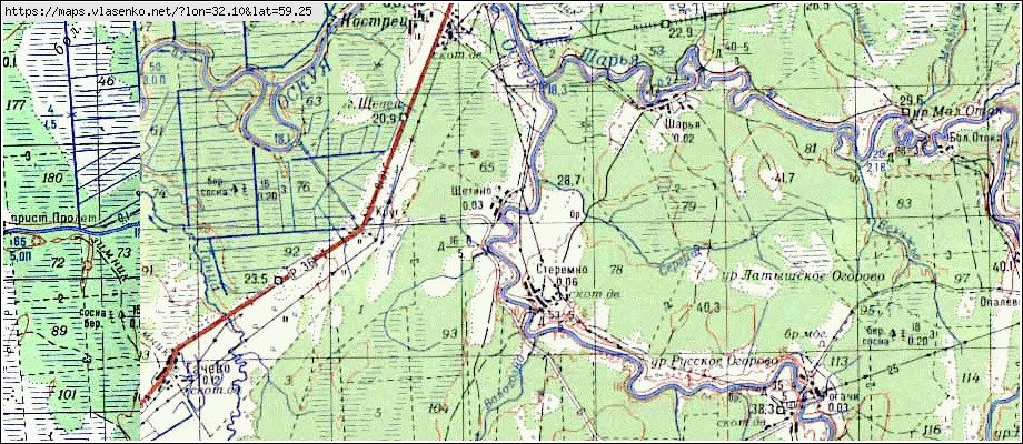 Карта чудовского района новгородской области