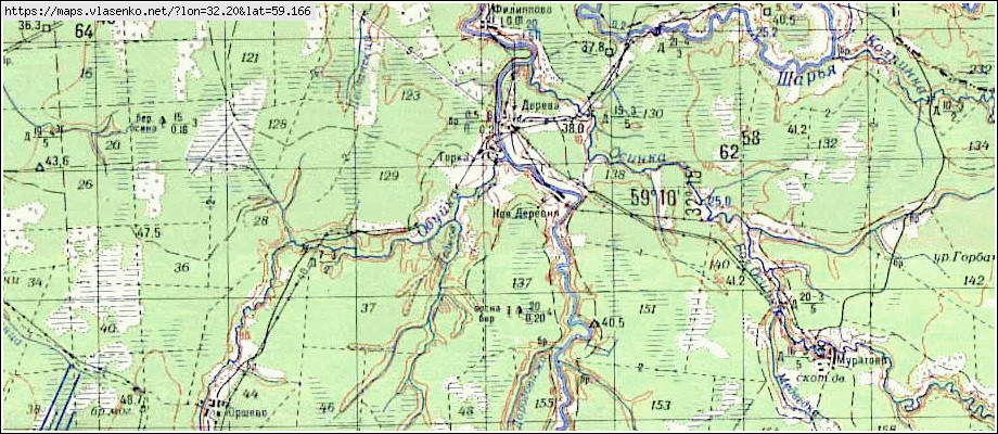 Карта ГОРКА, Новгородская область, Чудовский район