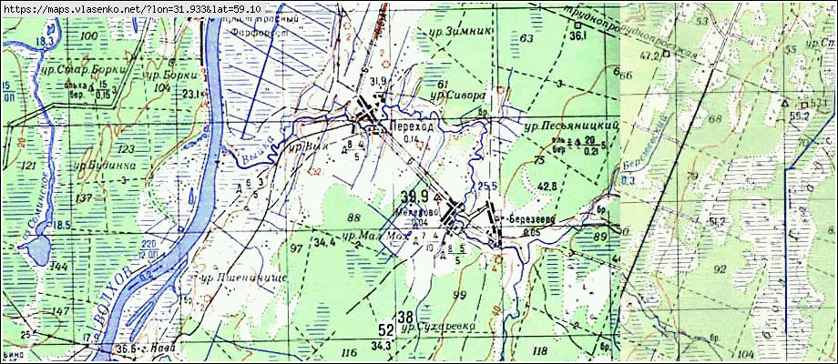 Карта МЕЛЕХОВО, Новгородская область, Чудовский район