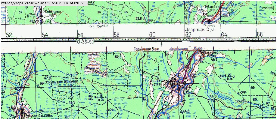 Карта ЧАСЫНЯ, Новгородская область, Демянский район