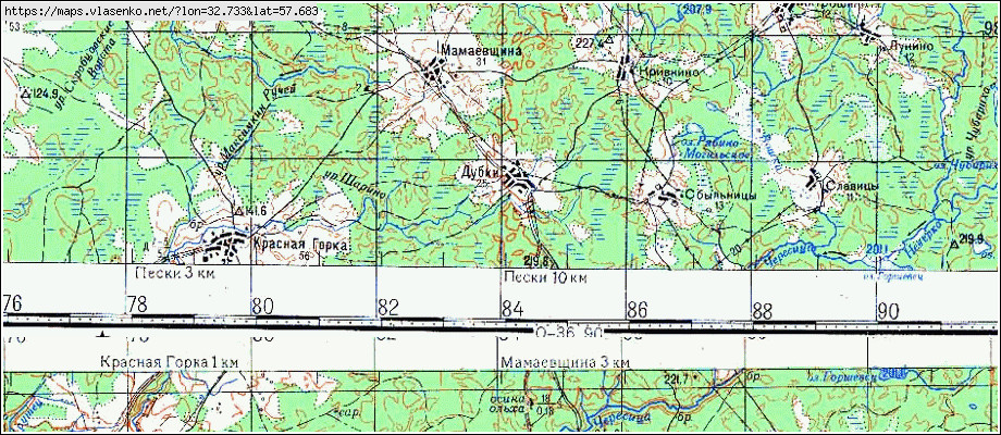 Карта ДУБКИ, Новгородская область, Демянский район