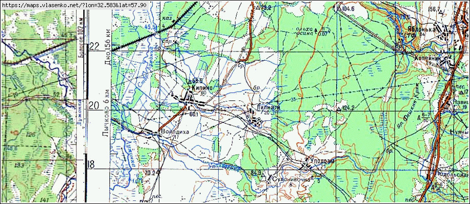 Новгородская область карта топографическая