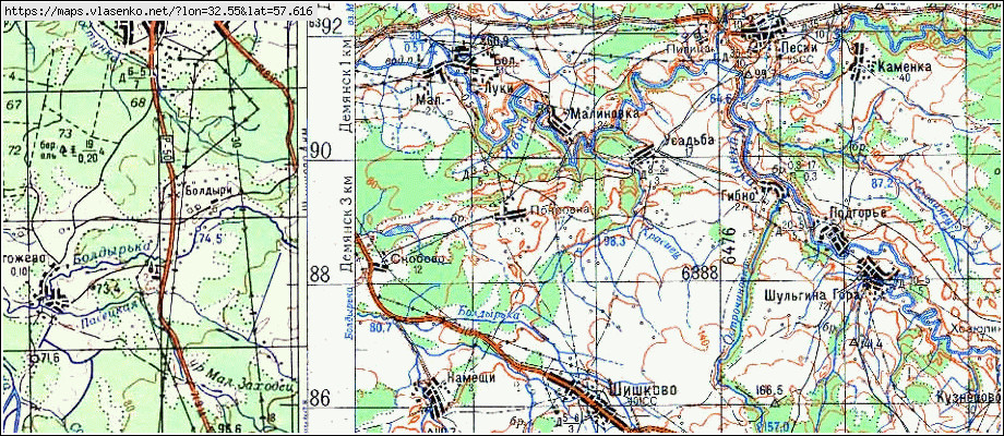 Карта ПОКРОВКА, Новгородская область, Демянский район