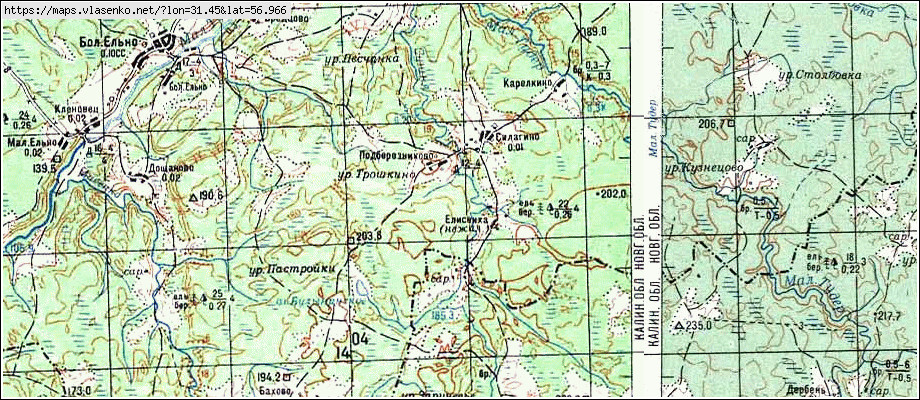 Холмский район карта