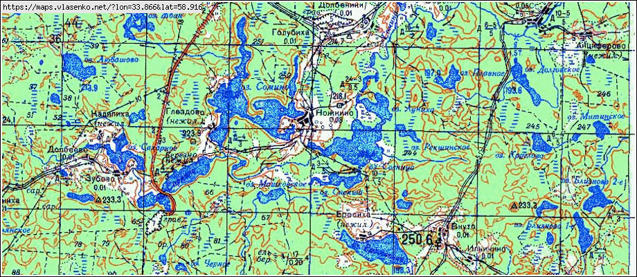 Карта новгородской области хвойнинского района новгородской области