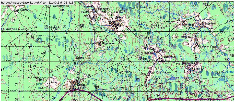 Карта ДУБКИ, Новгородская область, Крестецкий район