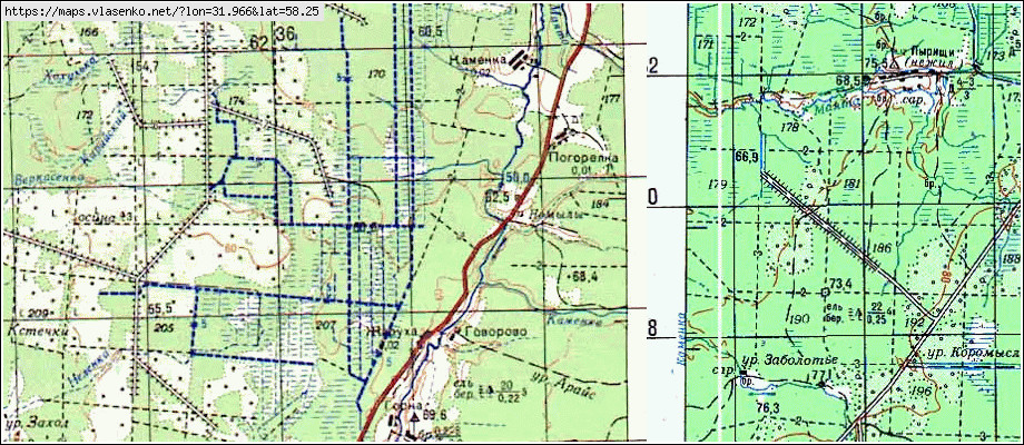 Карта НЕМЫЛЫ, Новгородская область, Крестецкий район