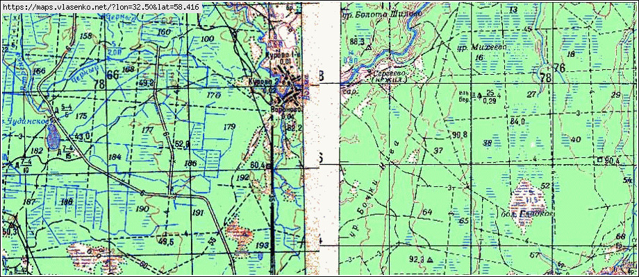 Карта ВОРОНОВО, Новгородская область, Крестецкий район