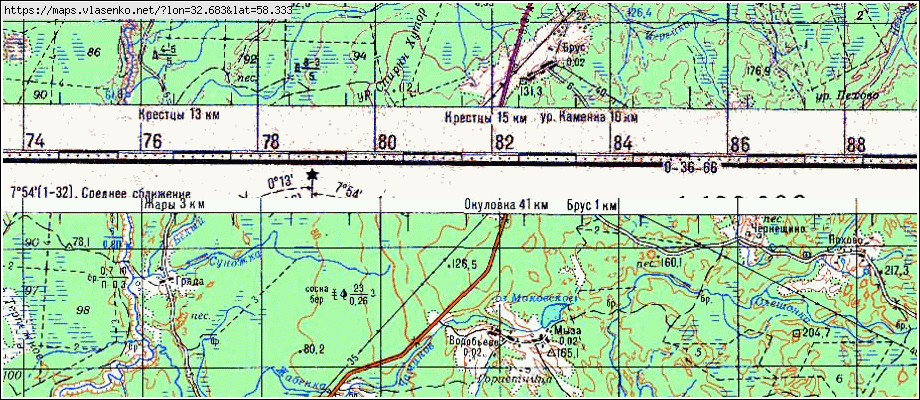 Карта ЗАЛЕСЬЕ, Новгородская область, Крестецкий район