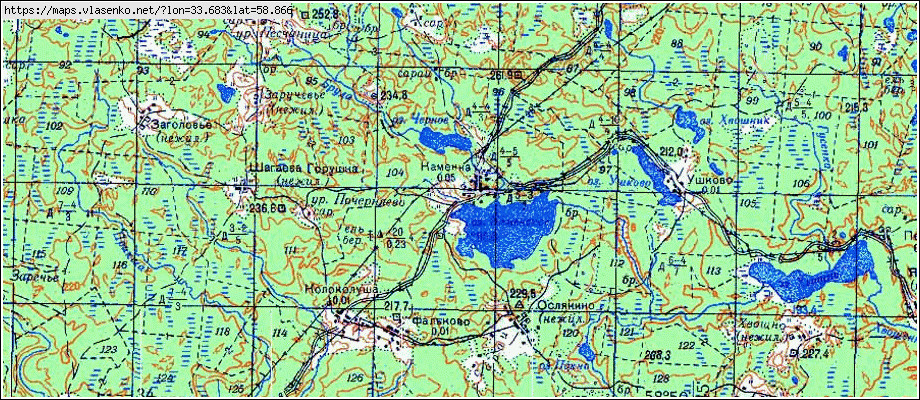 Карта КАМЕНКА, Новгородская область, Любытинский район