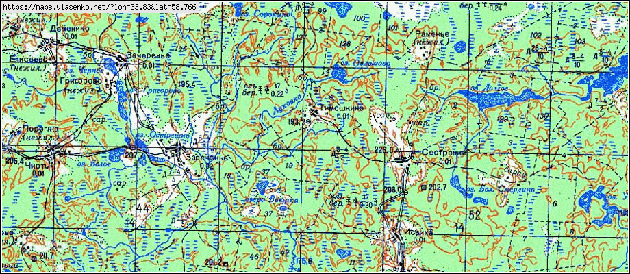 Карта ПИГАРИ, Новгородская область, Любытинский район