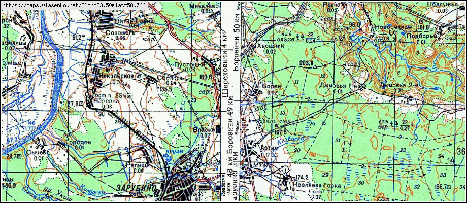 Карта ПУСТОШКИ, Новгородская область, Любытинский район