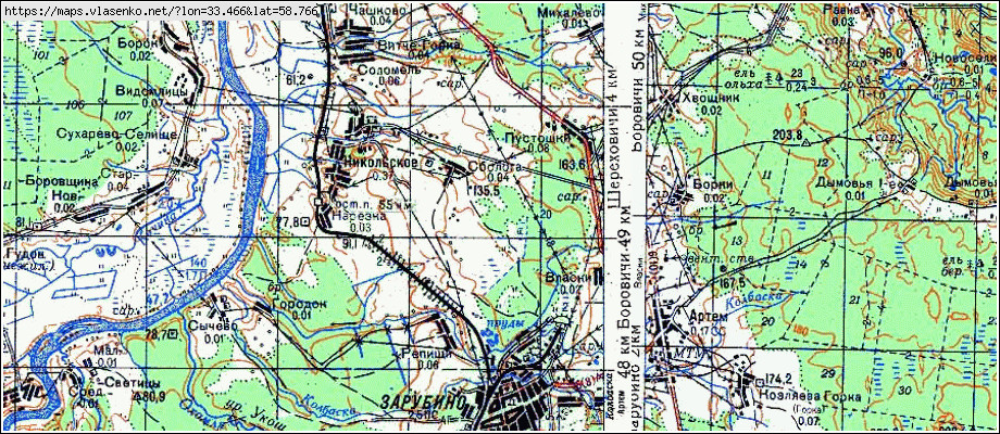 Карта СБОЛОГА, Новгородская область, Любытинский район