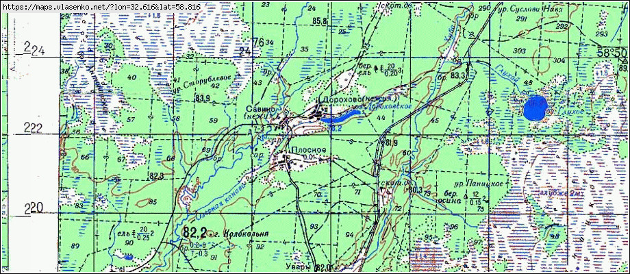 Карта маловишерского района новгородской области с деревнями и дорогами