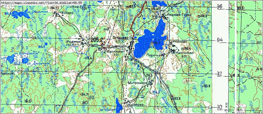 Карта осадков крестцы новгородская область