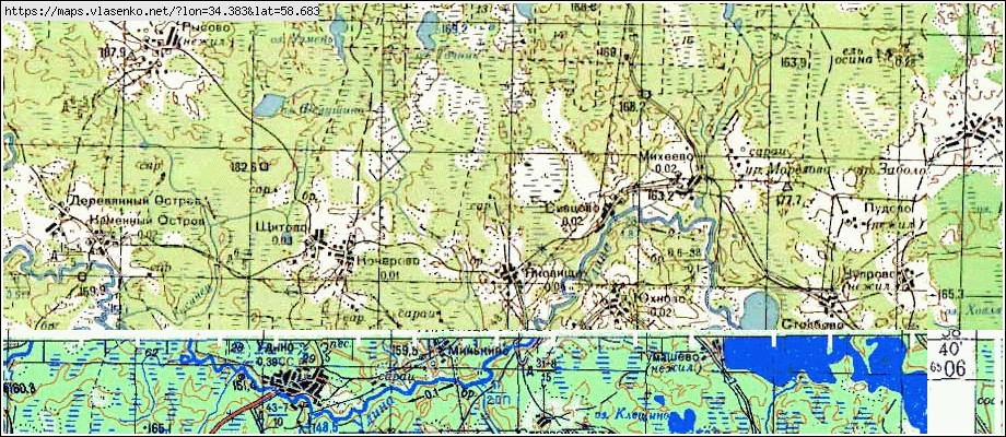 Карта ЯКОВИЩИ, Новгородская область, Мошенской район