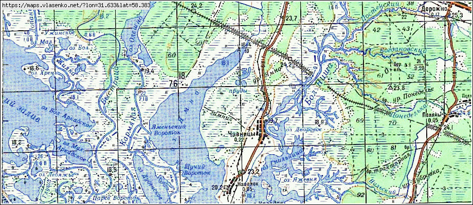 Новгородская область карта топографическая