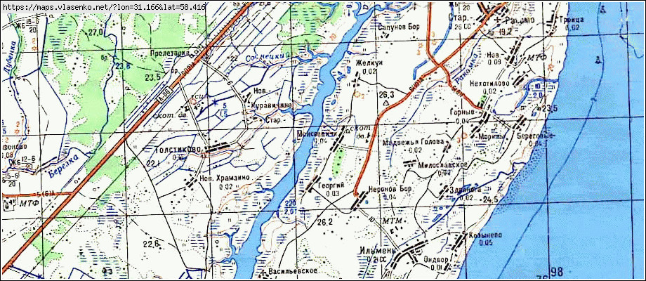 Карта ГЕОРГИЙ, Новгородская область, Новгородский район