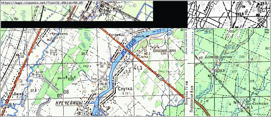 Карта КОТОВИЦЫ, Новгородская область, Новгородский район