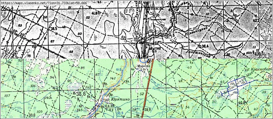 Карта РУШИНОВО, Новгородская область, Новгородский район