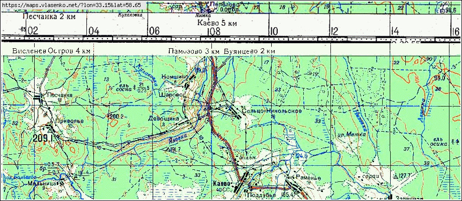 Карта НИКОЛЬСКОЕ, Новгородская область, Окуловский район
