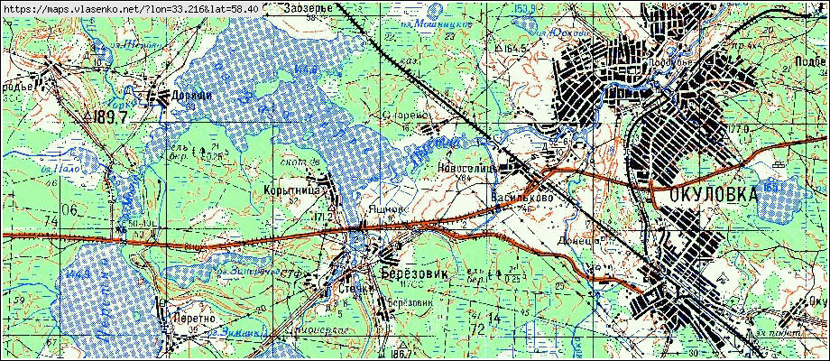 Карта СНАРЕВО, Новгородская область, Окуловский район