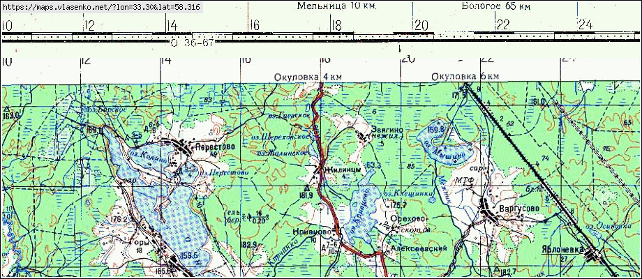 Карта ЖИЛИНЦЫ, Новгородская область, Окуловский район