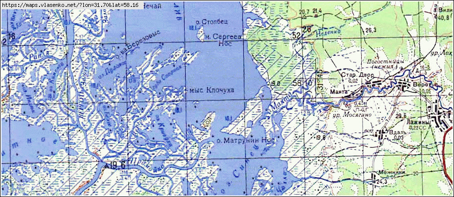 Карта МЕДВЕДКОВО, Новгородская область, Парфинский район