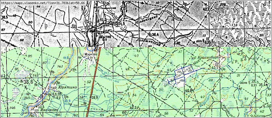 Карта НАВЕЛЬЕ, Новгородская область, Парфинский район
